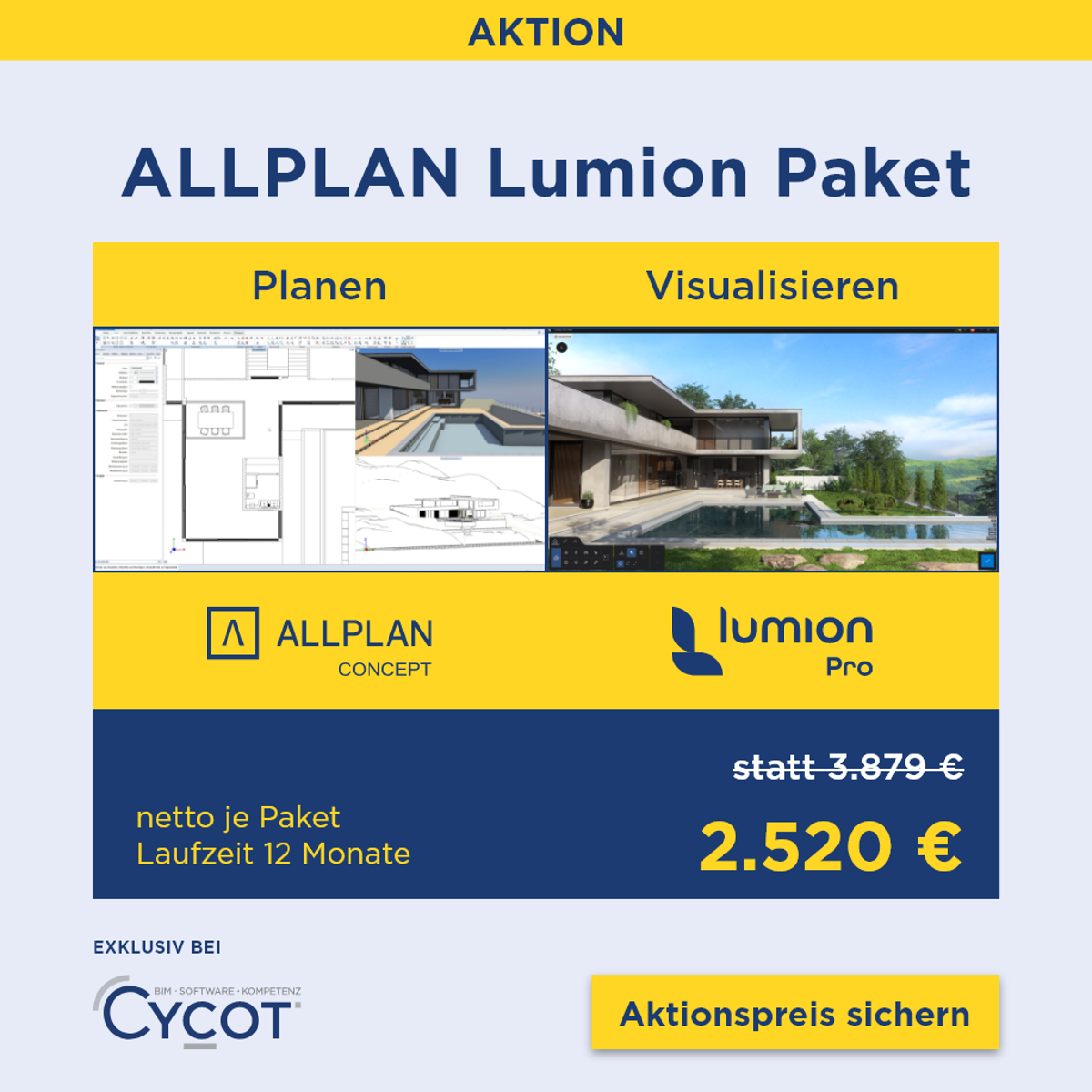 ALLPLAN und Lumion im Aktionspaket – BIM-Planung und Visualisierung perfekt kombiniert