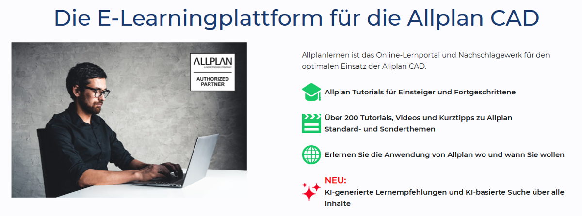Die intelligente KI-Suche für schnelleres Lernen mit Allplan