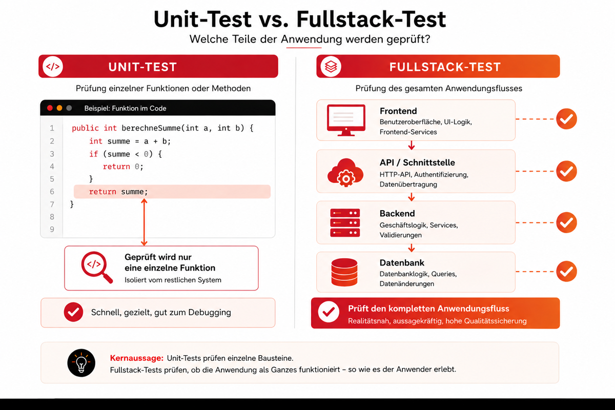 Softwaretests - Warum Unit-Tests allein nicht ausreichen