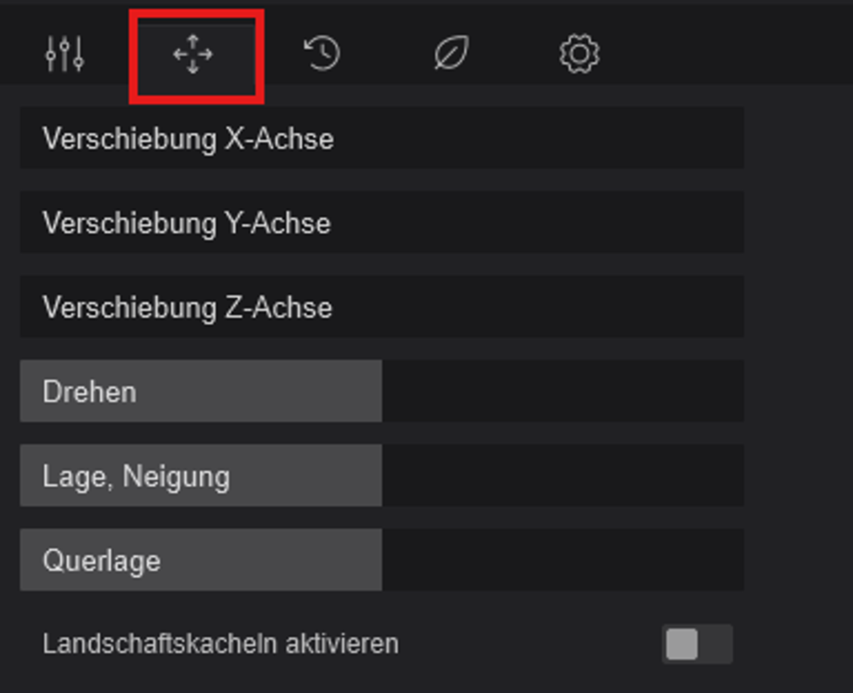 Skalierung und Ausrichtung&nbsp;&nbsp;
