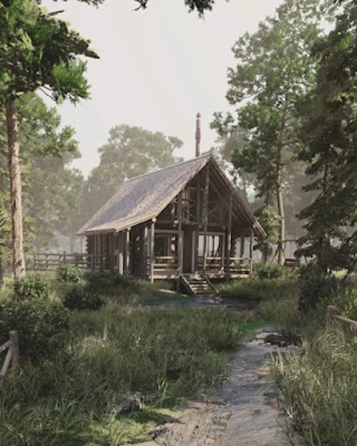 Waldhütte - Utopia Renders - erstellt mit Lumion 2024&nbsp; &nbsp;