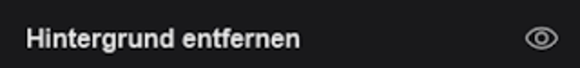 Hintergrund entfernen-Effekt