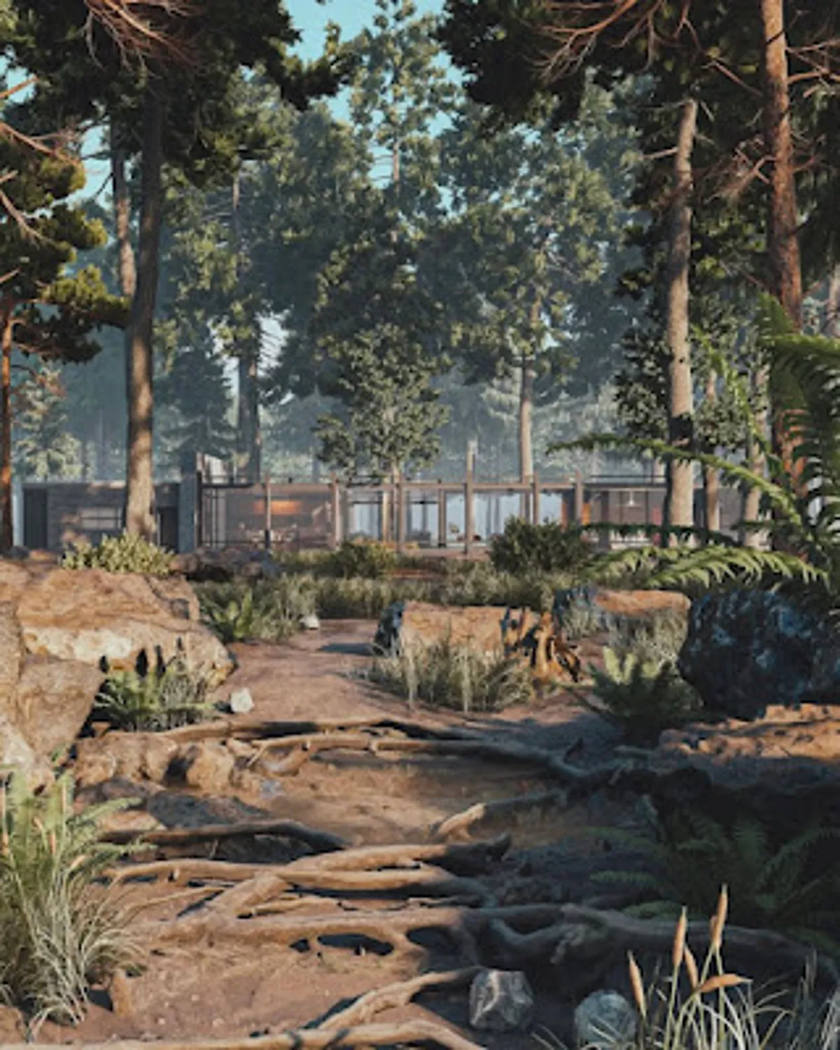 Haus im Wald - Utopia Renders - erstellt mit Lumion 2024