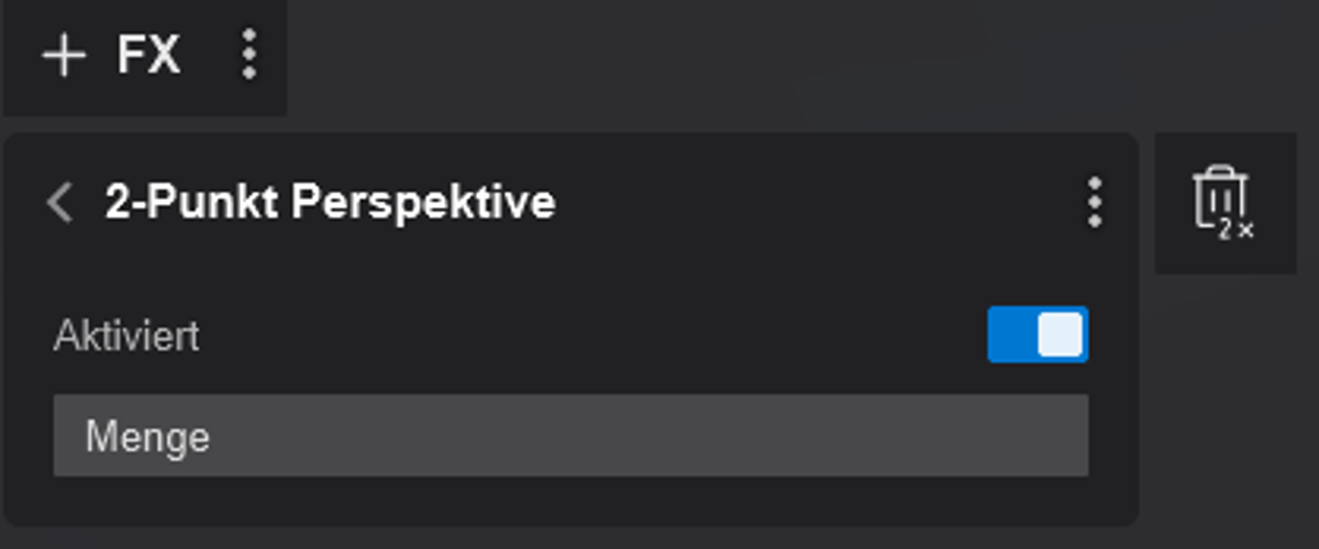 Zwei-Punkt-Perspektive&nbsp;&nbsp;