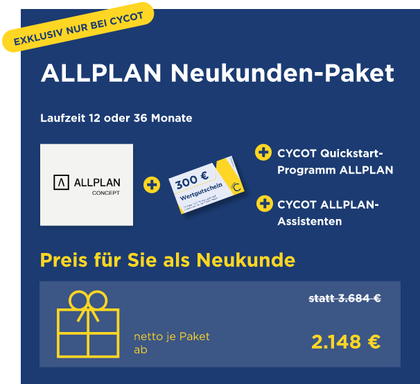 Exklusives Cycot Angebot für Allplan Neukunden